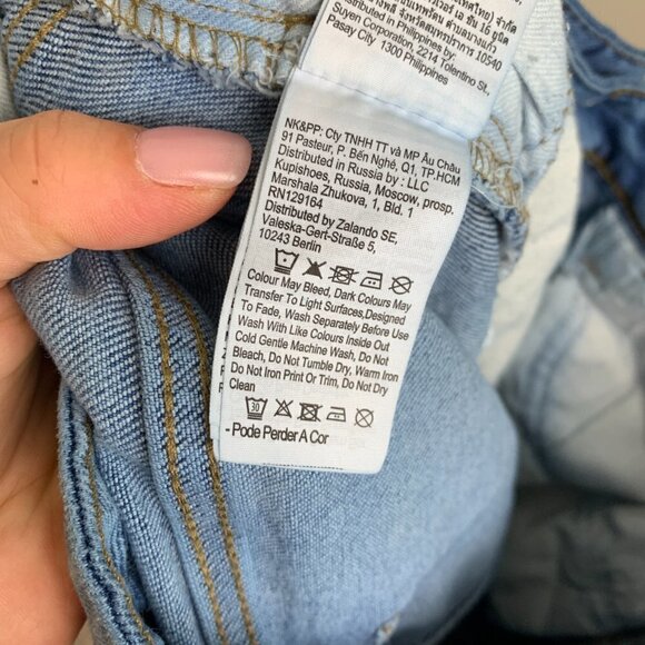 Factorie Slim Straight Fit Jeans - Medium Wash, Distressed, Size 32 - Picture 8 of 8